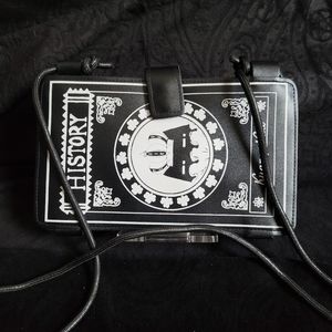 Book clutch with phone pocket